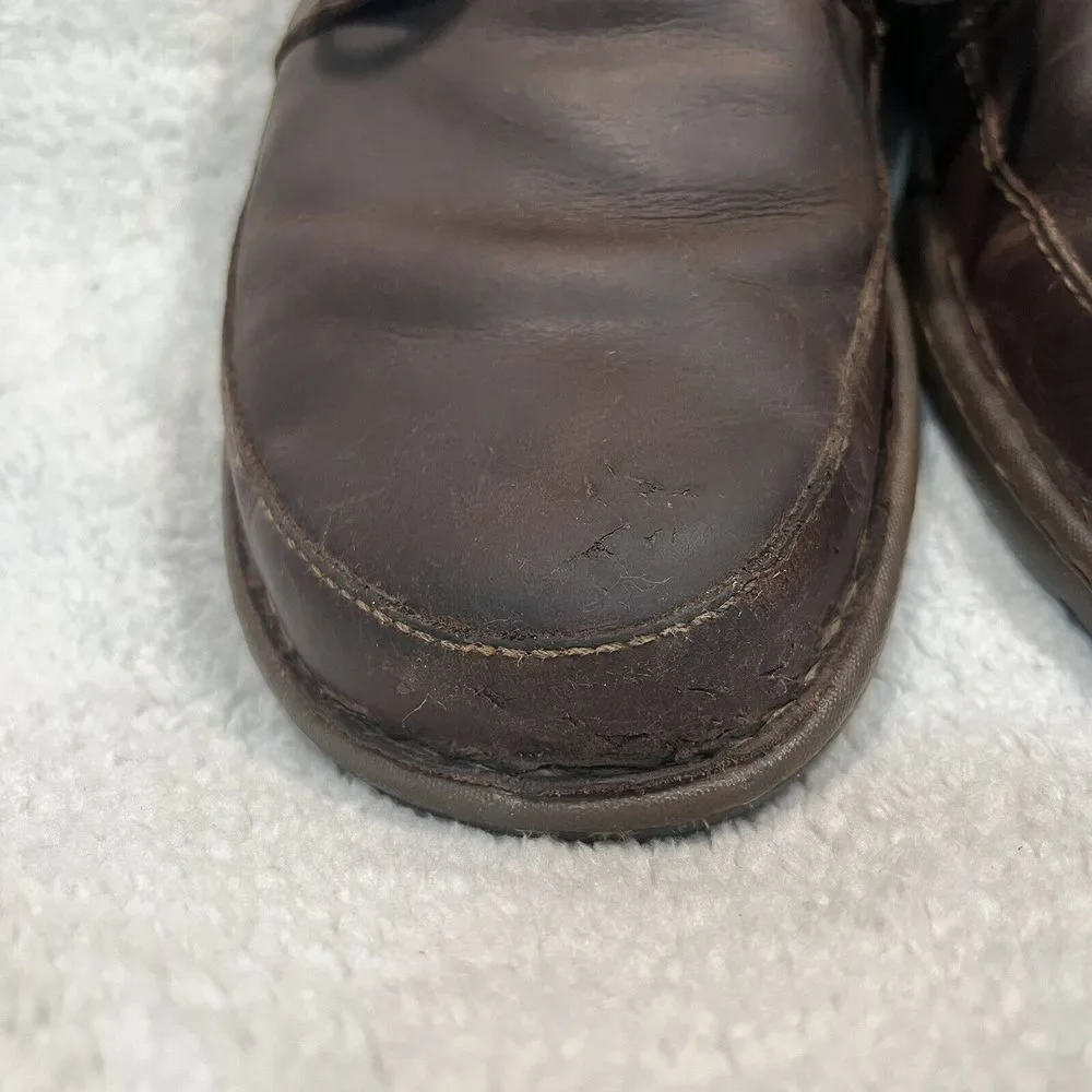 Born Mens Nigel Oxford Shoes Brown Cocoa Leather 8 B‎ H65606 Comfort Casual